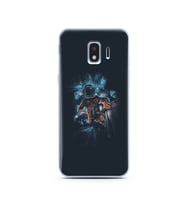 Uzay Boşluğu Tasarım Süper Şeffaf Silikon Telefon Kılıfı Samsung J2 Pro (2018)
