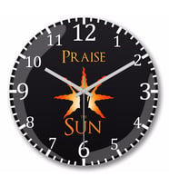 Solaire  Praise The Sun Duvar Saati Bombeli Gercek Cam