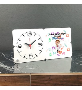 KBB Uzmanı Ahşap Masa Saati