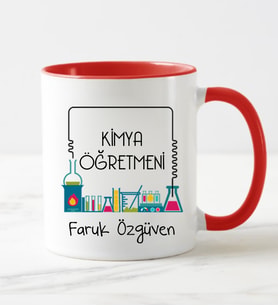 Kimya Öğretmeni Kupa Bardağı Kırmızı