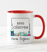 Kimya Öğretmeni Kupa Bardağı Kırmızı