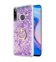 Microsonic Huawei Honor 9X Kılıf Glitter Liquid Holder Mor
