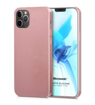 Microsonic Matte Silicone Apple iPhone 12 Pro Kılıf Rose Gold
