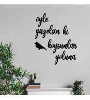 Öyle Güzelsin Ki Kuş Koysunlar Yoluna Duvar Tablosu