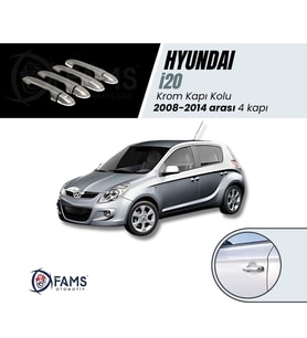 Hyundai i20 Krom Kapı Kolu 4 Kapı 2008-2014 ARASI P.ÇELİK