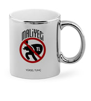BK Gift Kişiye Özel Mesleki Maliyeci Krom Kupa Bardak  1