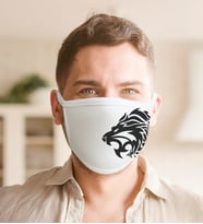 Aslan Tasarımlı Yıkanabilir Maske-2