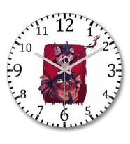 Kled Duvar Saati Bombeli Gercek Cam