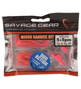 Savage Gear LRF Micro Sandeel Kit 1+1 5+5 Silikon Yem PİNK