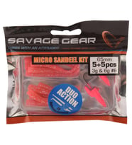 Savage Gear LRF Micro Sandeel Kit 1+1 5+5 Silikon Yem PİNK