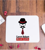 Babaya Hediye Kravat Tasarım İsme Özel Mouse Pad