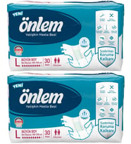 Önlem Hasta Bezi Bel Bantlı Tekstil Yüzey Large Büyük 60 Adet