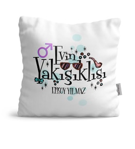 BK Gift Kişiye Özel Evin Yakışıklısı Dekoratif Yastık  2