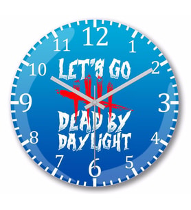 Lets Go Dead By Daylıght Duvar Saati Bombeli Gercek Cam