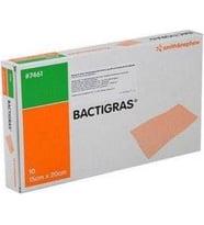 Bactigras 15X20 Yara Örtüsü Antiseptik Sargı Yara Bakım Örtüsü 10 Adet