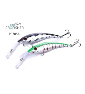 PROFISHER 2 Renk Set 2 Kanca Sahte Balık Yem 15,6 gr 12 cm Long Jaw A