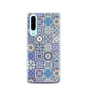 Seramik Tasarımlı Süper Şeffaf Silikon Telefon Kılıfı Huawei P30  