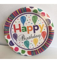 TABAK RADİANT HAPPY BİRTHDAY 8'Lİ
