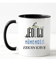 Jeoloji Mühendisi Kupa Bardağı Siyah