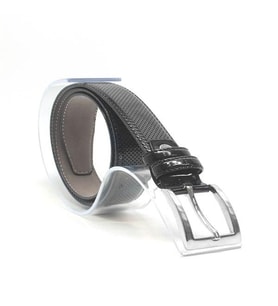 Siyah 3 cm Klasik Metal Tokalı Rugan Erkek Çocuk Kemer
