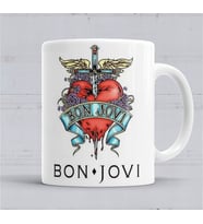 Bon Jovi Guns and Roses Poison Cinderella Kupa Bardak Porselen