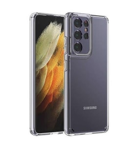 Galaxy S21 Kılıf Darbelere Karşı Dayanıklı Kamera Kor Kılıf (Renksiz)