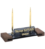 Taşkent Ahşap Masa İsimliği (Altın)