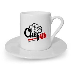 BK Gift Kişiye Özel Chef Türk Kahvesi Fincanı  2