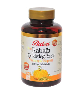 Balen Bal Kabağı Çekirdeği Yağı Yumuşak 100 Kapsül