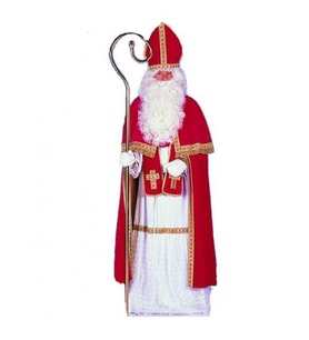 St Nicolas Kostümü Aziz Nikolas Kostümü (Beyaz)