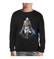 Assassin's Creed 6 Siyah Çocuk Sweatshirt