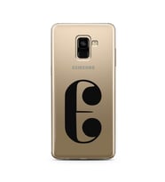 Samsung A8 Plus Harf Tasarımlı Telefon Kılıfı E-Harfi 
