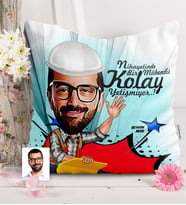 BK Gift Kişiye Özel Bay Mühendis Karikatürlü  Yastık  2