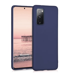 Microsonic Matte Silicone Samsung Galaxy S20 FE Kılıf Lacivert
