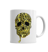 Caution Skull Kupa Bardak Porselen