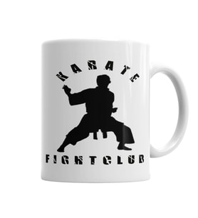 Karate Fight Club Kupa Bardak Porselen