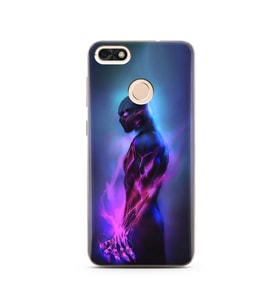 Black Panter Tasarım Süper Şeffaf Silikon Telefon Kılıfı Huawei P9 Lite 2017 Min