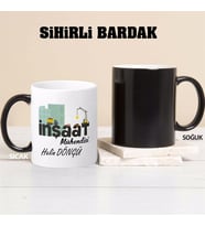 İnşaat Mühendisi Kupa Bardağı Sihirli (Beyaz)