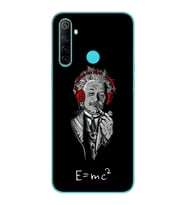 Einstein Tasarım Süper Şeffaf Silikon Telefon Kılıfı Oppo Realmi 6i