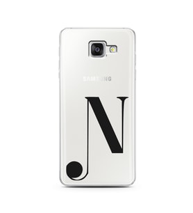Samsung A5 (2016) Harf Tasarımlı Telefon Kılıfı N-Harfi 