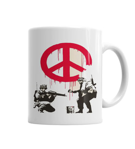 Peace Soldiers  Kupa Bardak Porselen