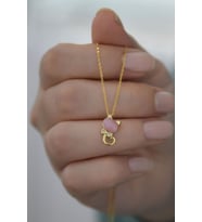925 Ayar Altın Kaplama Gümüş Kedi Kolye