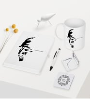 BK Gift Kişiye Özel Atatürk Temalı Beyaz Defter Kalem Kupa Ayna Seti - 7