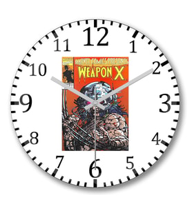 Weapon x Duvar Saati Bombeli Gercek Cam