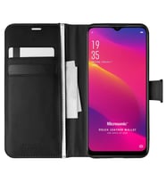 Microsonic Oppo A9 2020 Kılıf Delux Leather Wallet Siyah