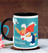 BK Gift Kişiye Özel Anneler Günü Temalı Siyah Kupa Bardak S11