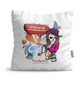 BK Gift Kişiye Özel Resim Öğretmeni  Yastık  2