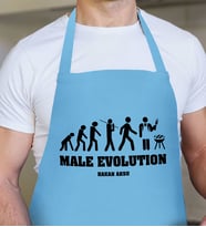 BK Gift Kişiye Özel Mangalcı Mavi Erkek Mutfak Önlüğü