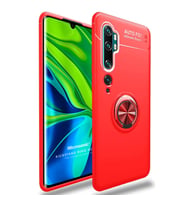 Microsonic Xiaomi Mi Note 10 Kılıf Kickstand Ring Holder Kırmızı