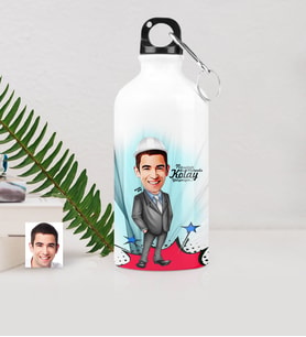 BK Gift Kişiye Özel Bay Mühendis Karikatürlü Metal Suluk 500 Ml 1